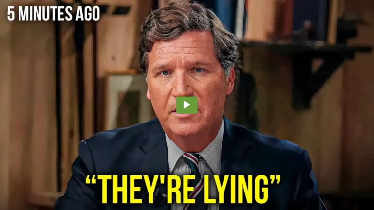 5 Minutes Ago: Tucker Carlson – “They Tried to Kill Me for This” (Video)