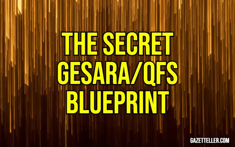 Breaking News!! The Secret GESARA/QFS Blueprint for Massive Global Wealth Redistribution!