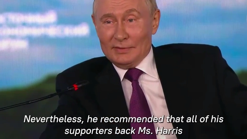 Ultimate Humiliation: Putin Ditches Biden to ‘Support’ Harris, Sarcastically Endorsing Her in a Blatant Mockery of U.S. Leadership!