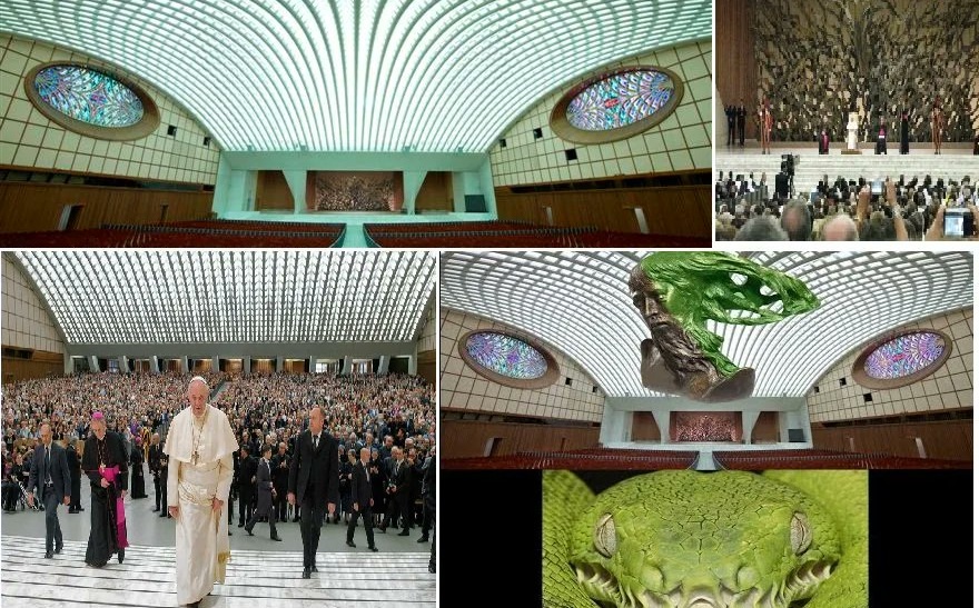 충격적! 바티칸이 세계 지도자들이 만나 비밀 거래를 하는 거대한 뱀 모양의 홀을 지었다! 그 설계와 목적이 이제 완전히 밝혀졌다! 충격적! 바티칸이 세계 지도자들이 만나 비밀 거래를 하는 거대한 뱀 모양의 홀을 지었다! 그 설계와 목적이 이제 완전히 밝혀졌다!